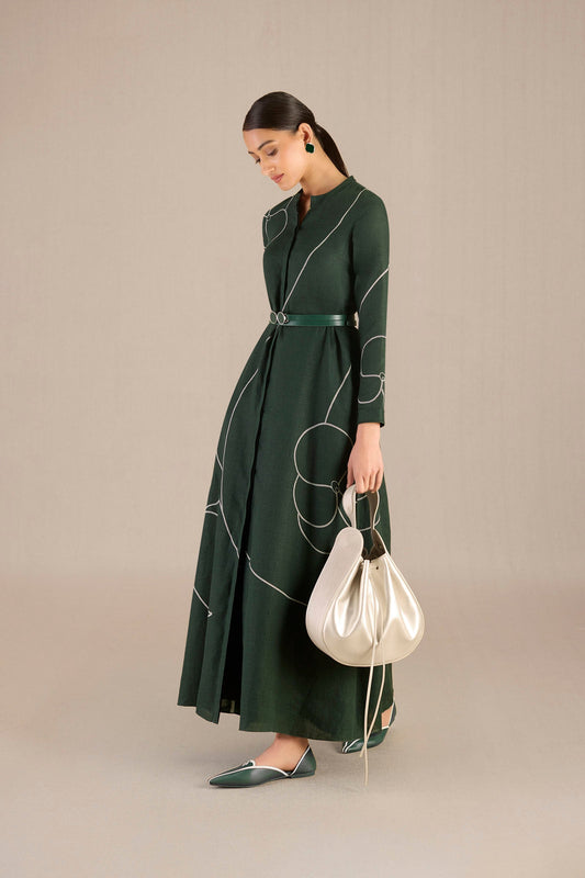 Linen Savana Dress – Green