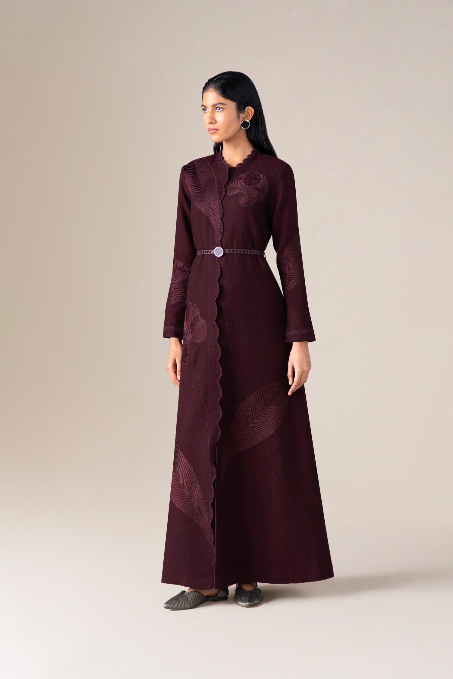  Wool Nahid Jacket Set – Red