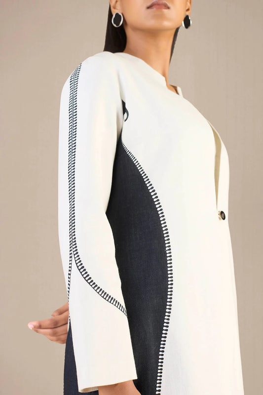 Linen Ifza Jacket Set – Black