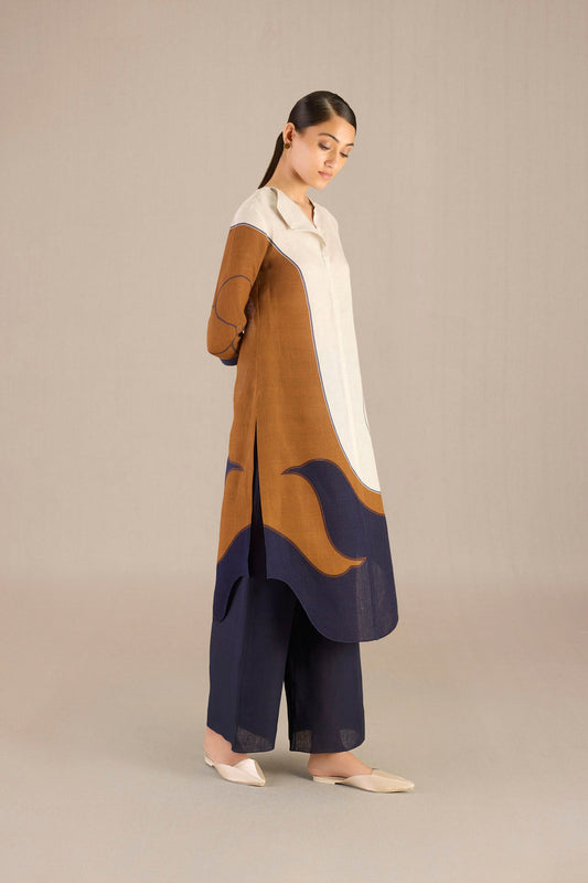 Linen Kara Tunic Set – Beige