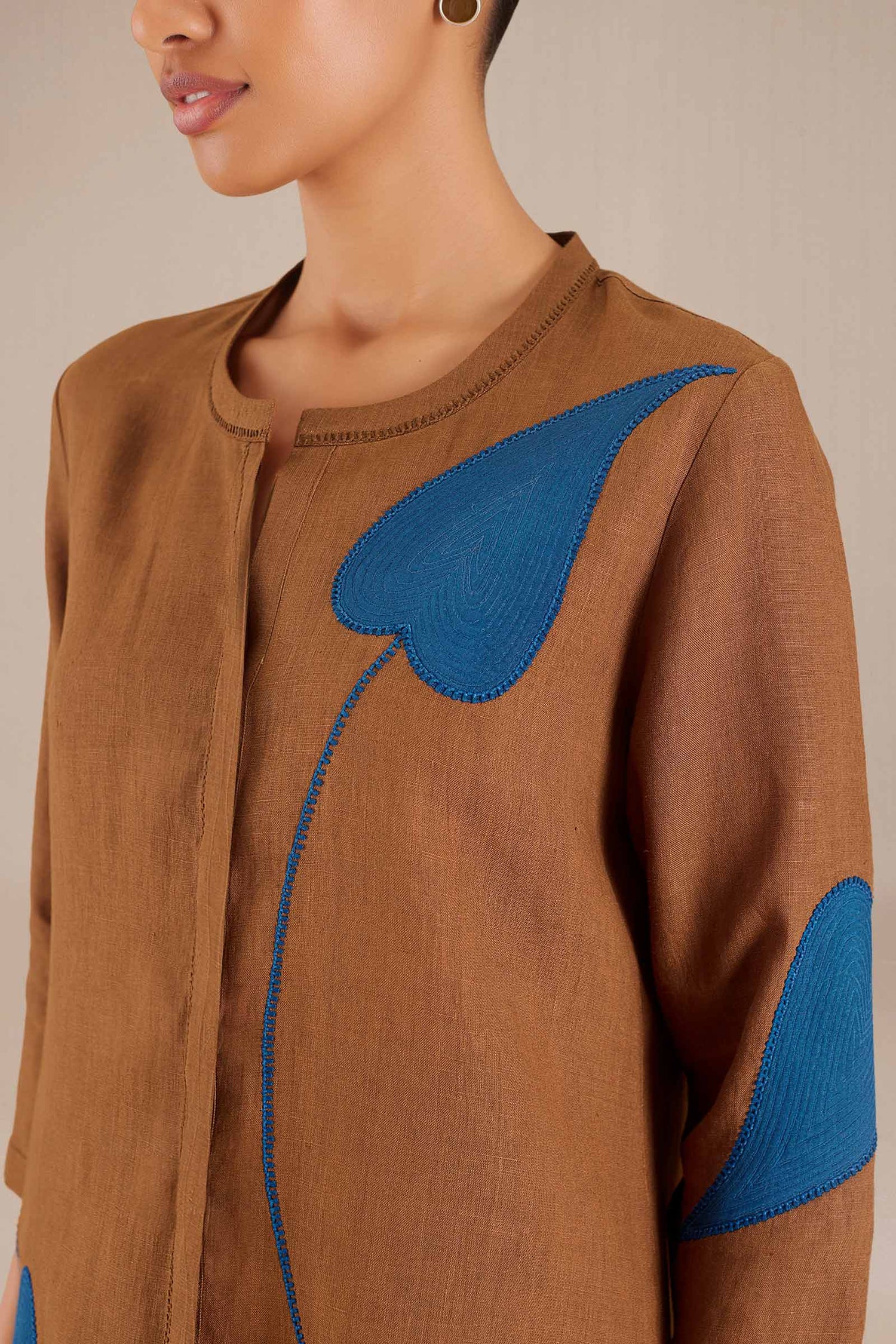 Zenya Shirt Co Ord Set - Clay 