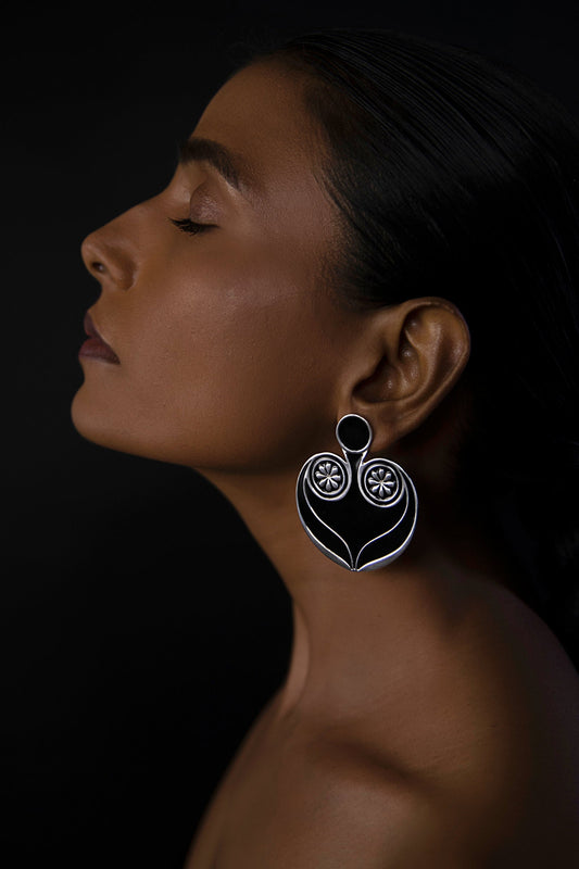 Fiona Earrings - Black