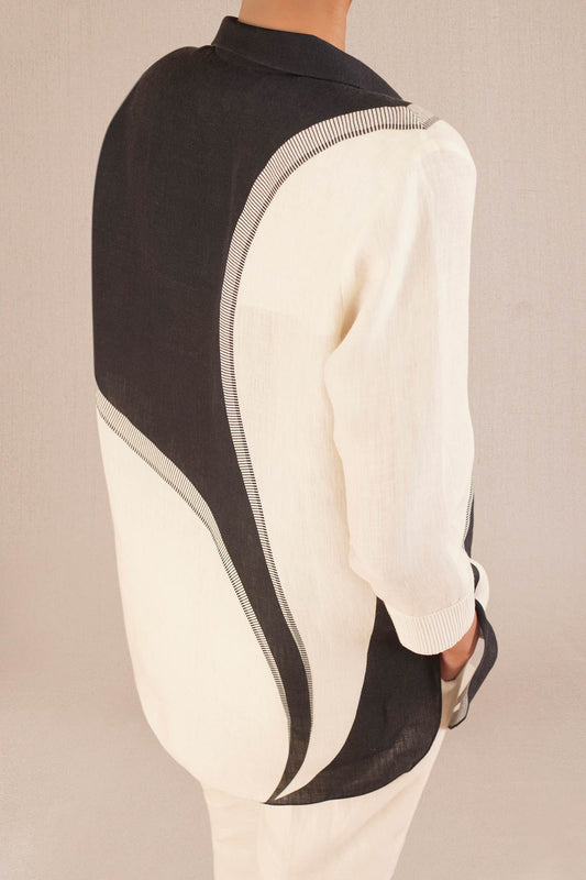 Linen Iqra Shirt Set – Ivory