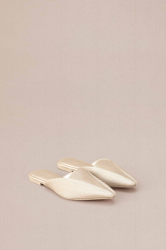 Faux Leather Ninah Mules – Metallics