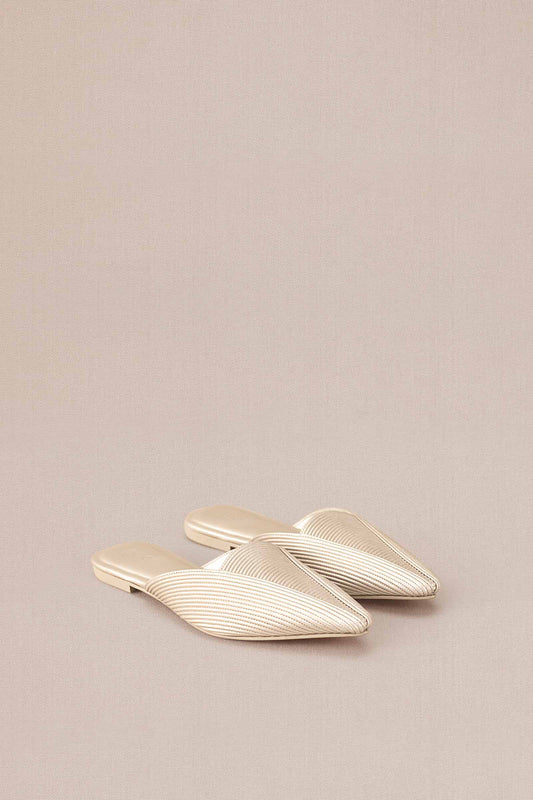 Ninah Mules - Metallic Pearl