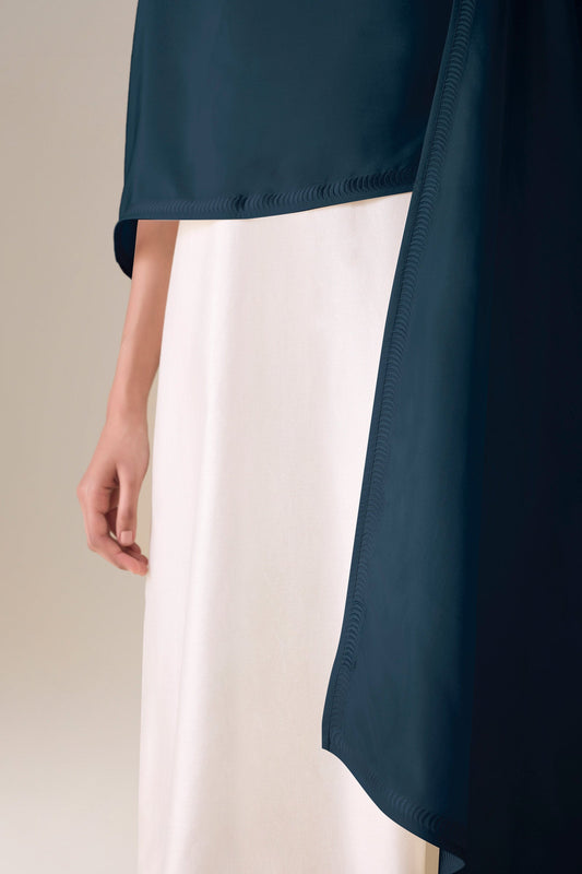 Organza Floris Scarf – Blue