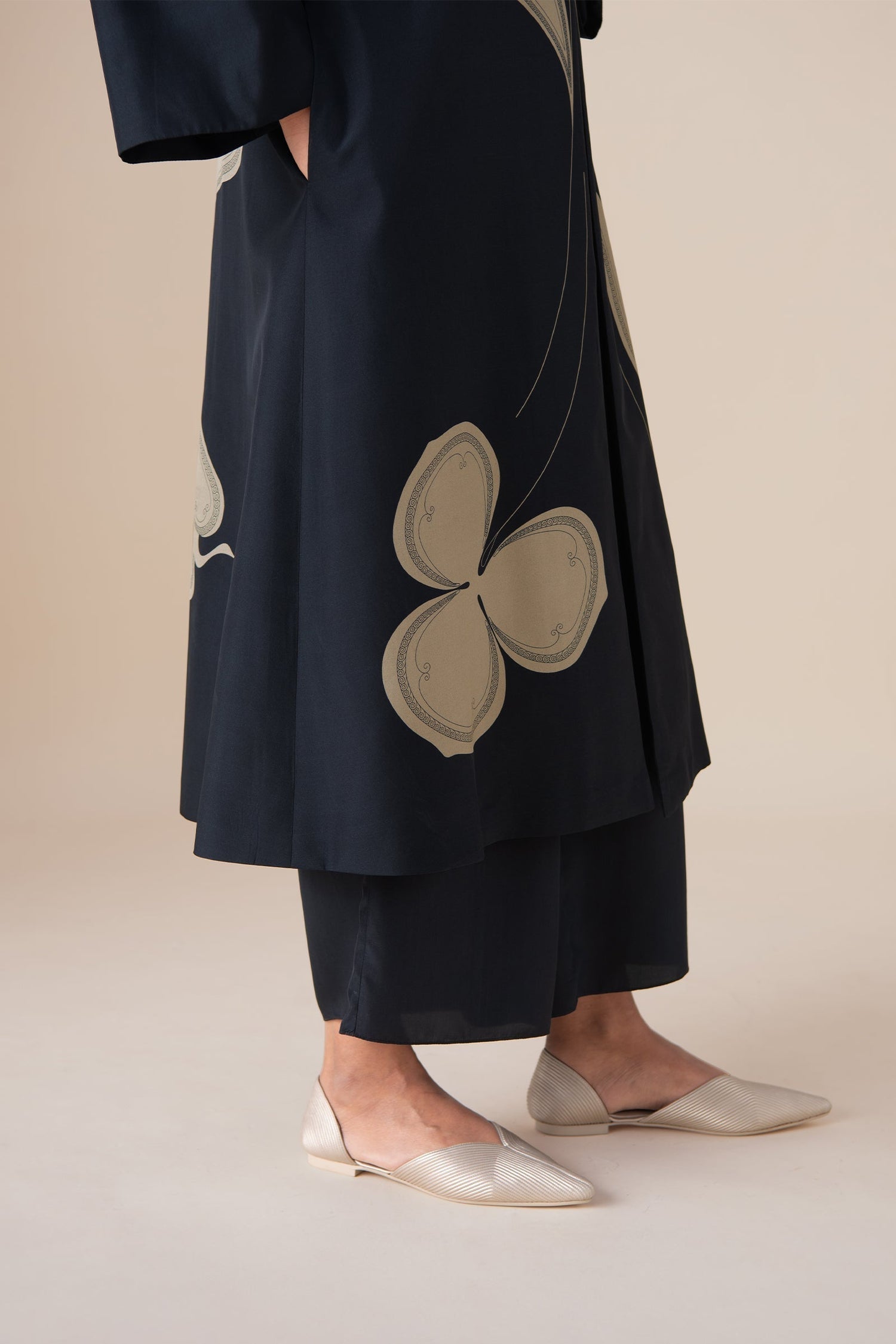  Habutai Mazira Jacket Set – Black