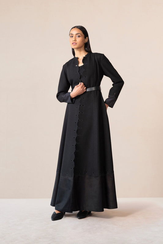 Wool Veda Jacket Set – Black