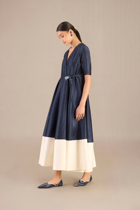 Silk Alizeh Dress – Blue