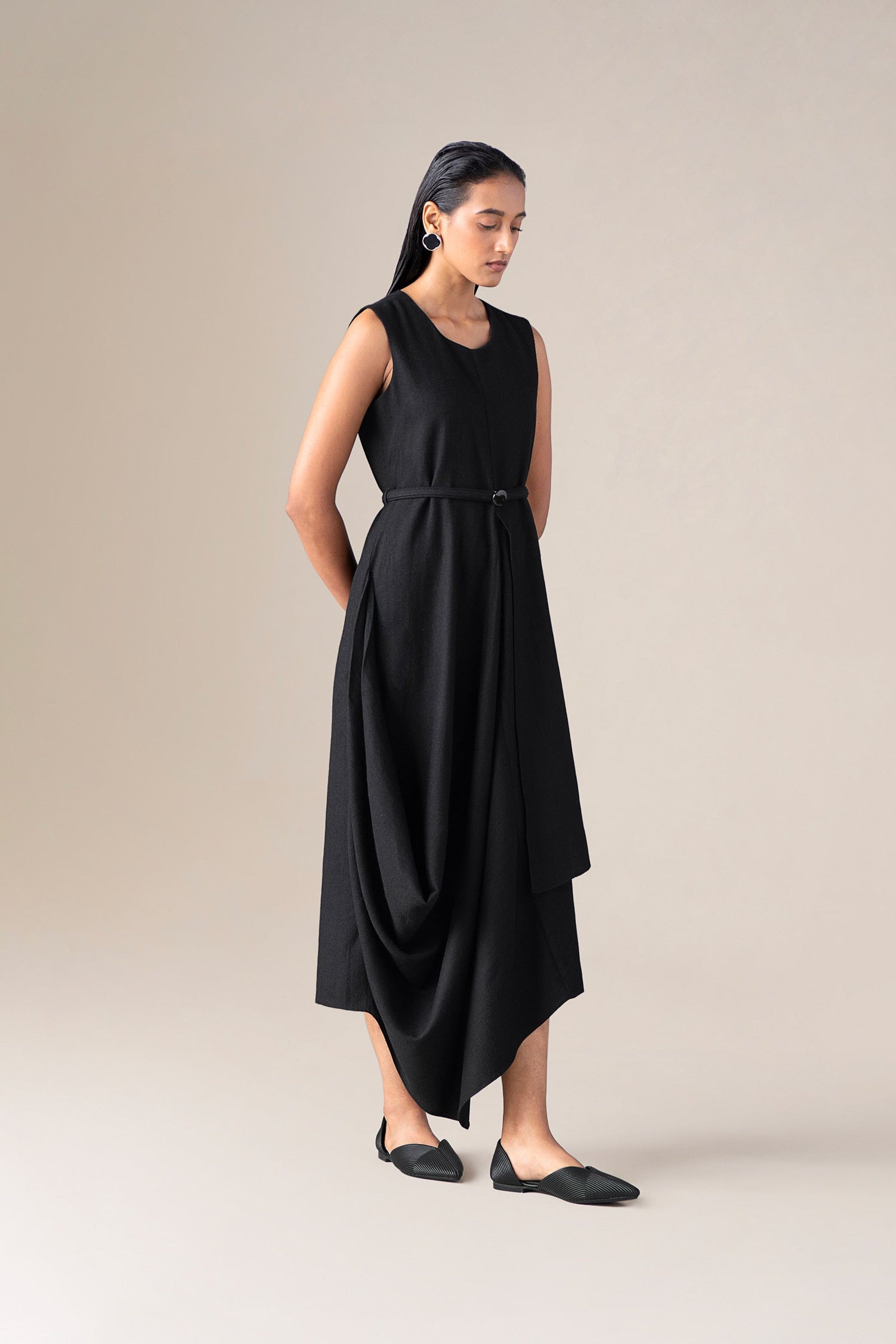  Wool Bria Dress – Black