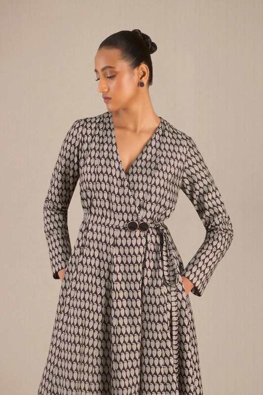 Silk Dina Dress – Beige