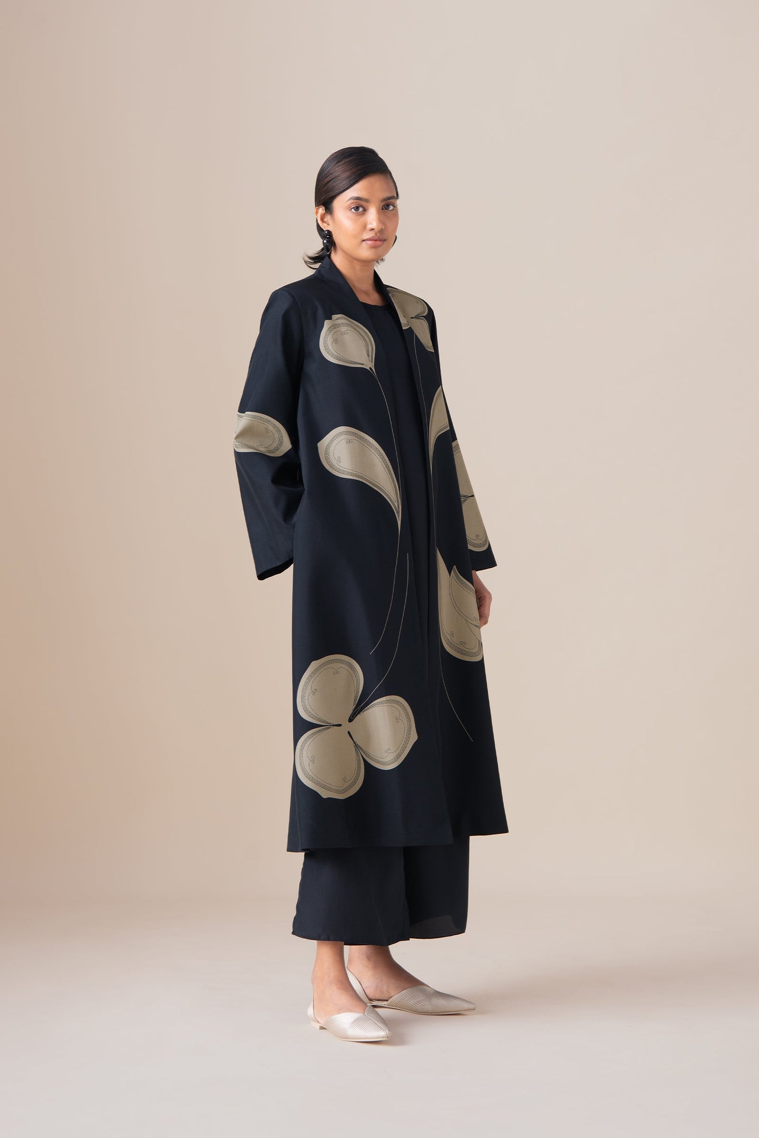  Habutai Mazira Jacket Set – Black