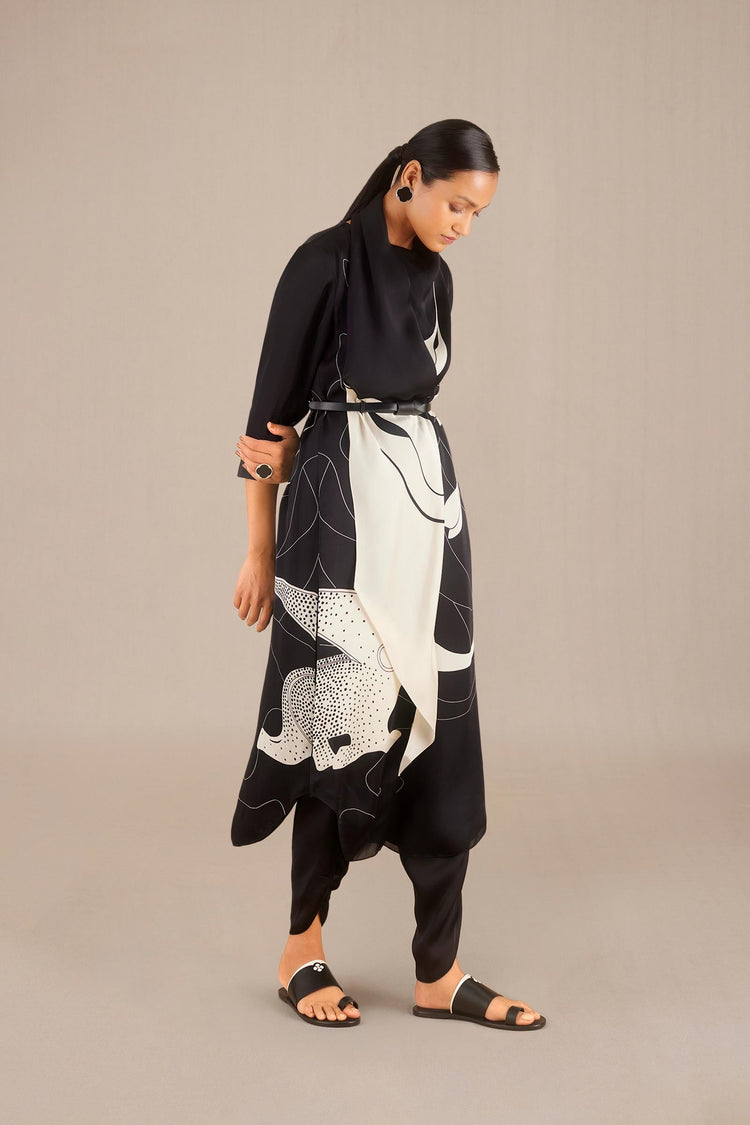 Yusra Tunic Set - Black