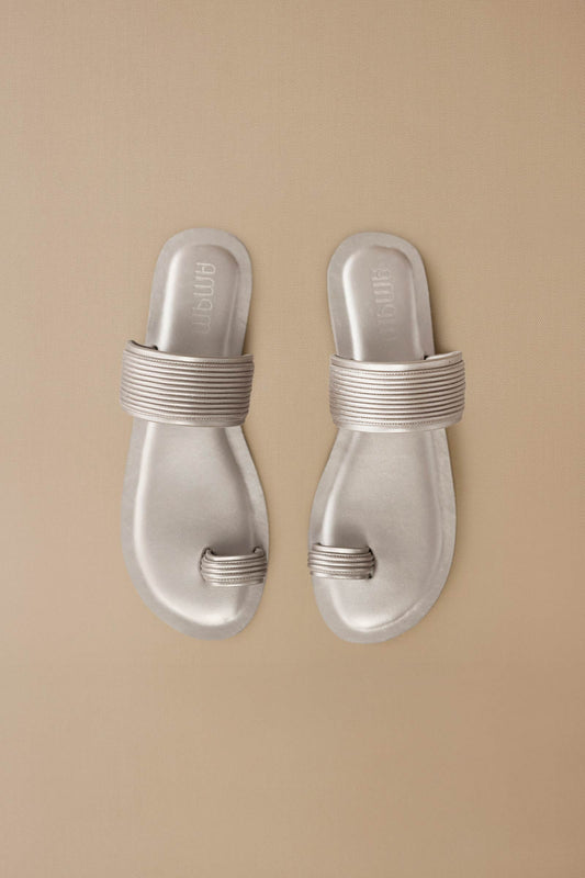 Faux Leather Renya Slip Ons – Metallics