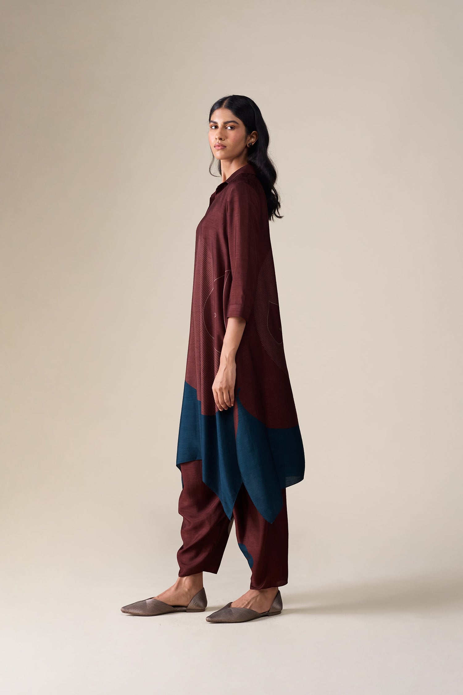  Silk Ohad Tunic Set – Red