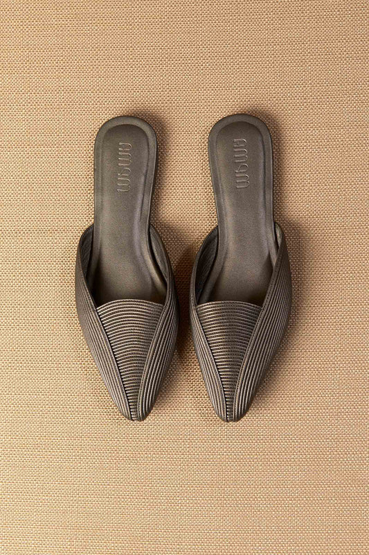 Faux Leather Ninah Mules – Metallics
