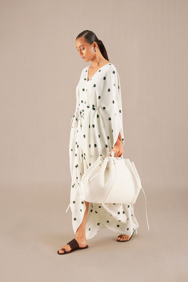 Aysha Kaftan Dress - Ivory