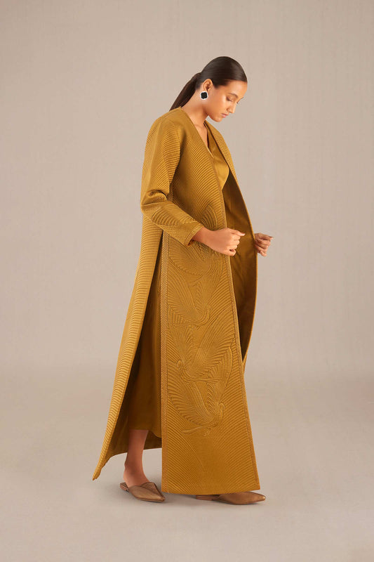 Silk Nia Jacket Set – Yellow