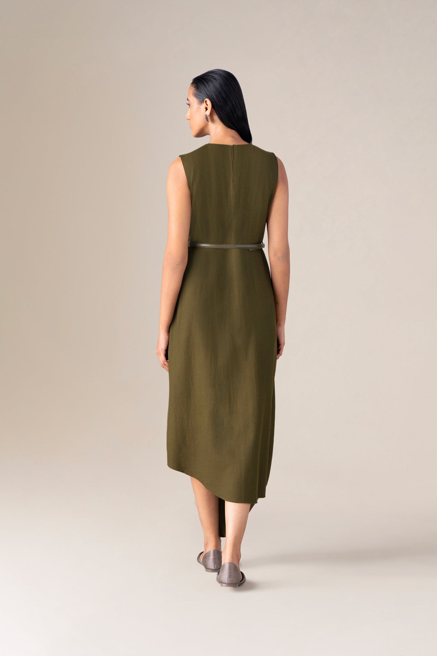  Wool Arzu Dress – Green