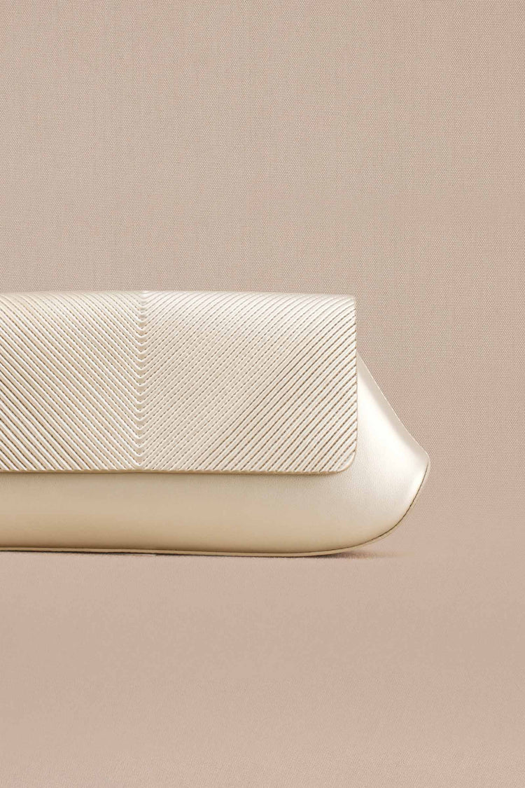 Azra Clutch - Metallic Pearl