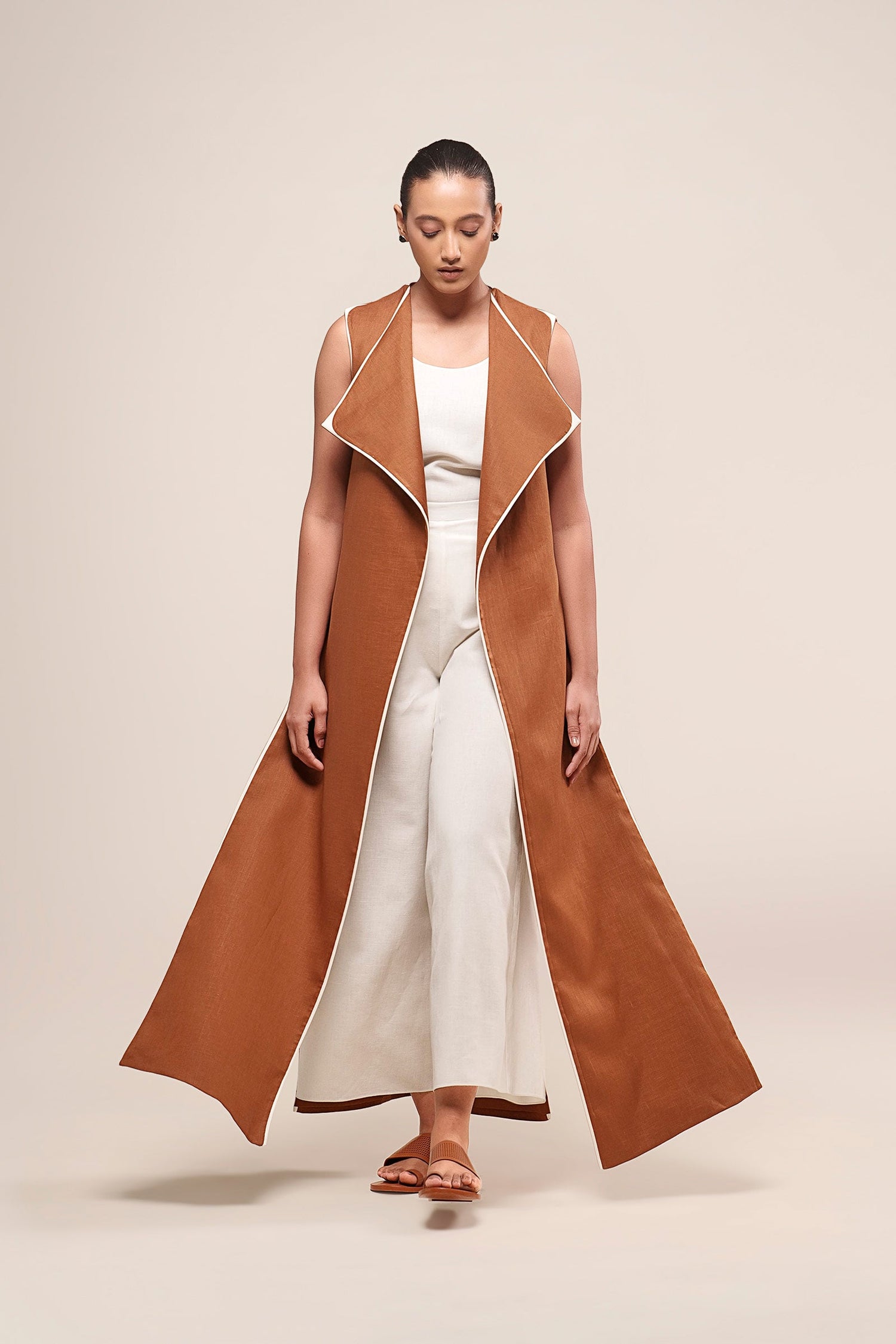  Linen Nuria Jacket – Beige