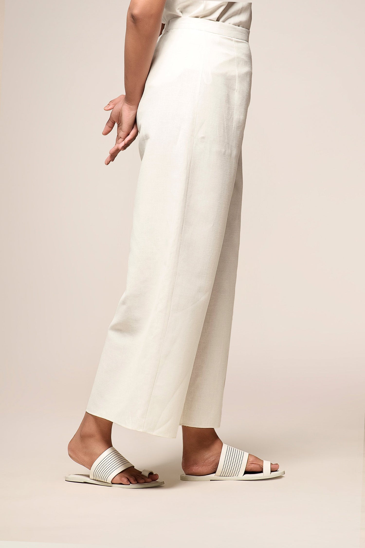  Linen Izna Pants – Ivory