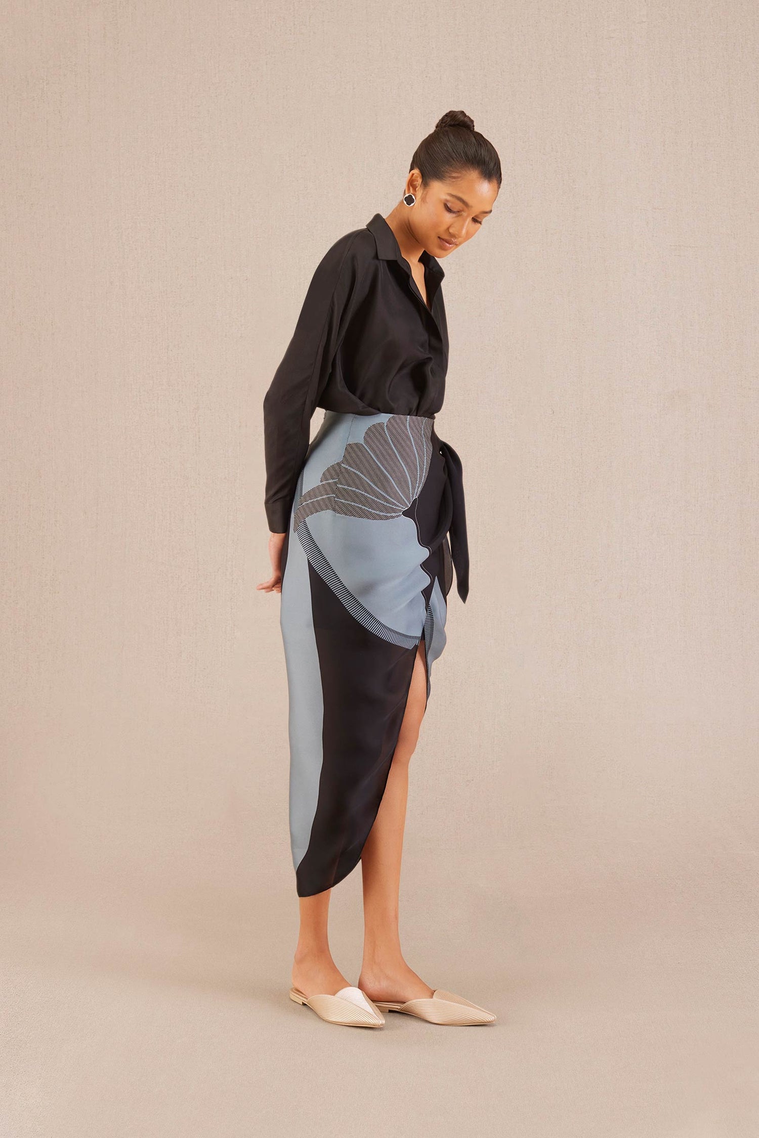 Nasreen Co Ord Set - Black 