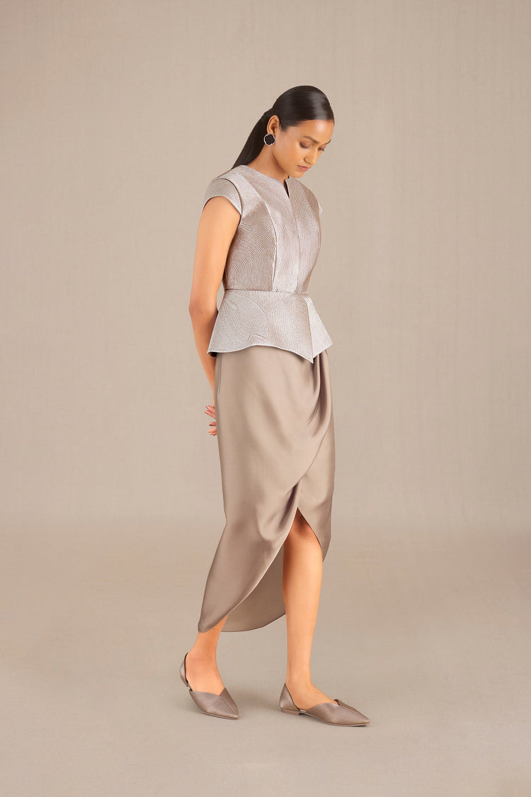 Esme Jacket - Metallic Silver