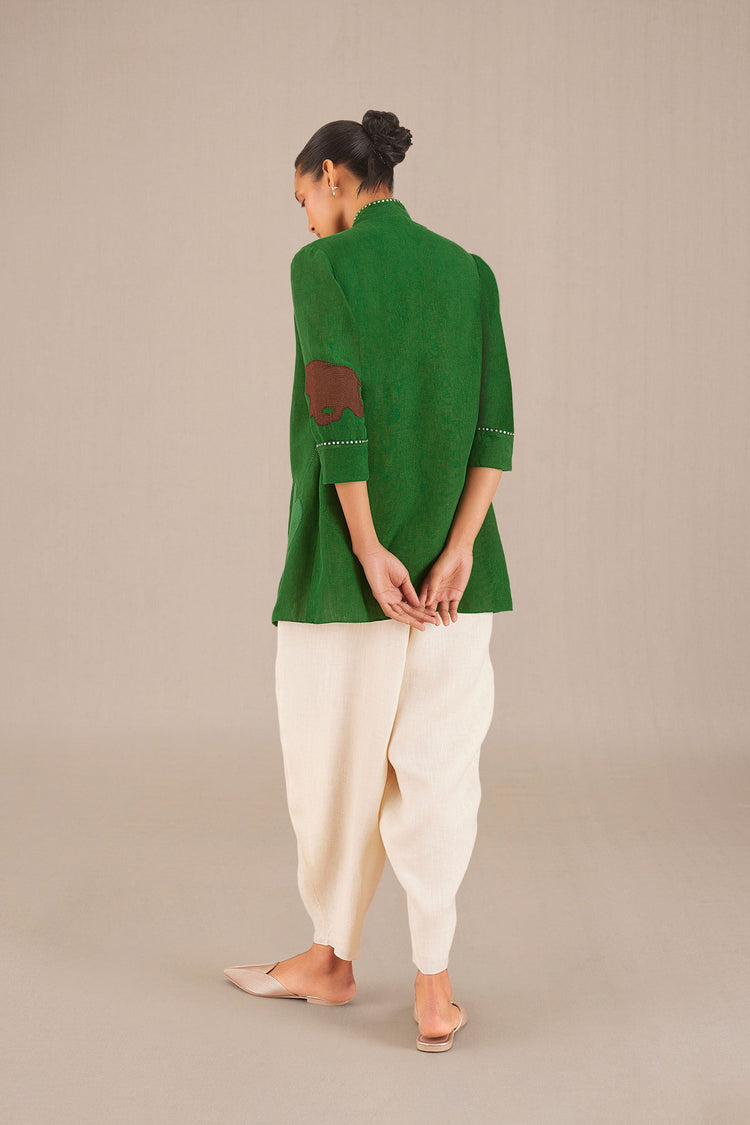 Firuzeh Jacket Set - Green