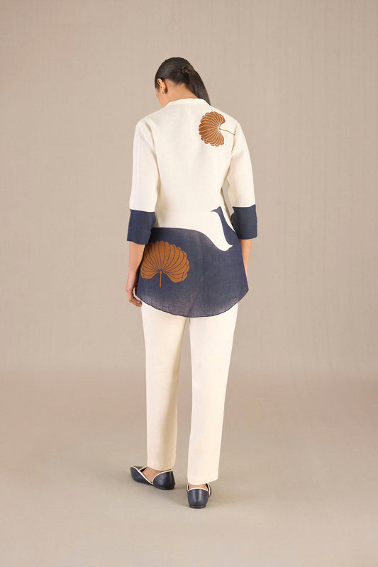 Linen Lubnah Shirt Set – Ivory