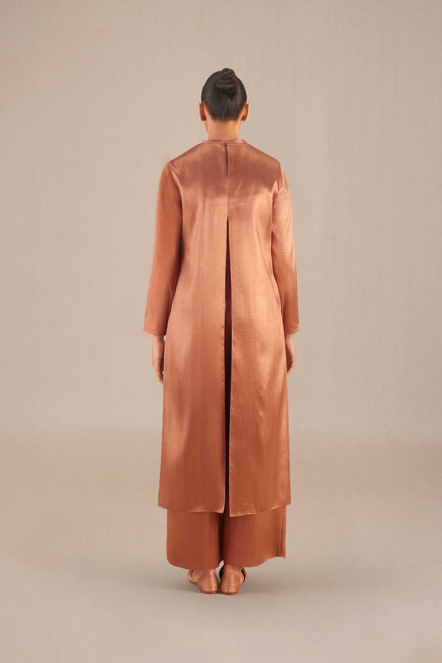 Aksa Tunic Set - Metallic Copper 