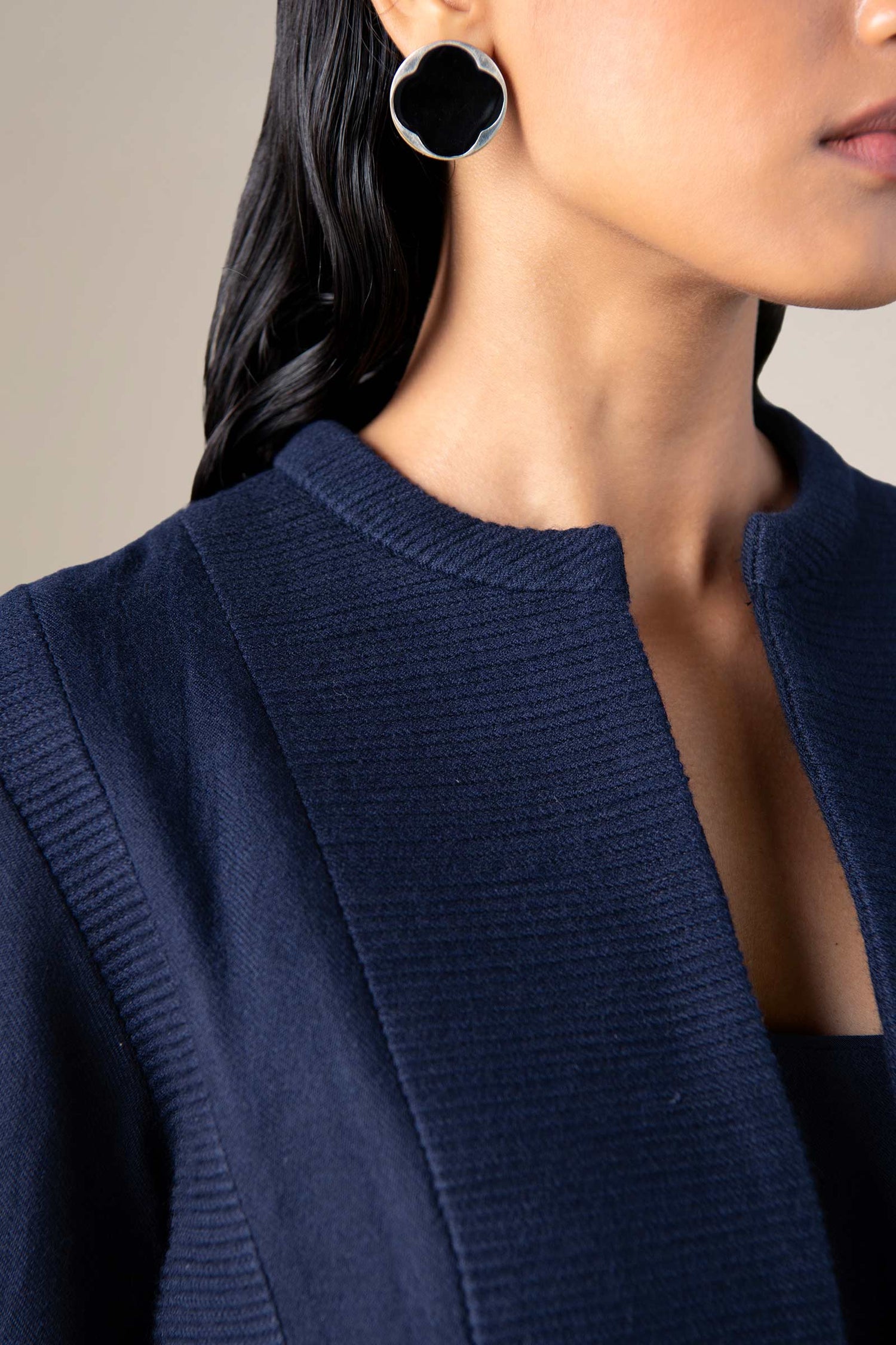  Wool Maha Jacket Set – Purple