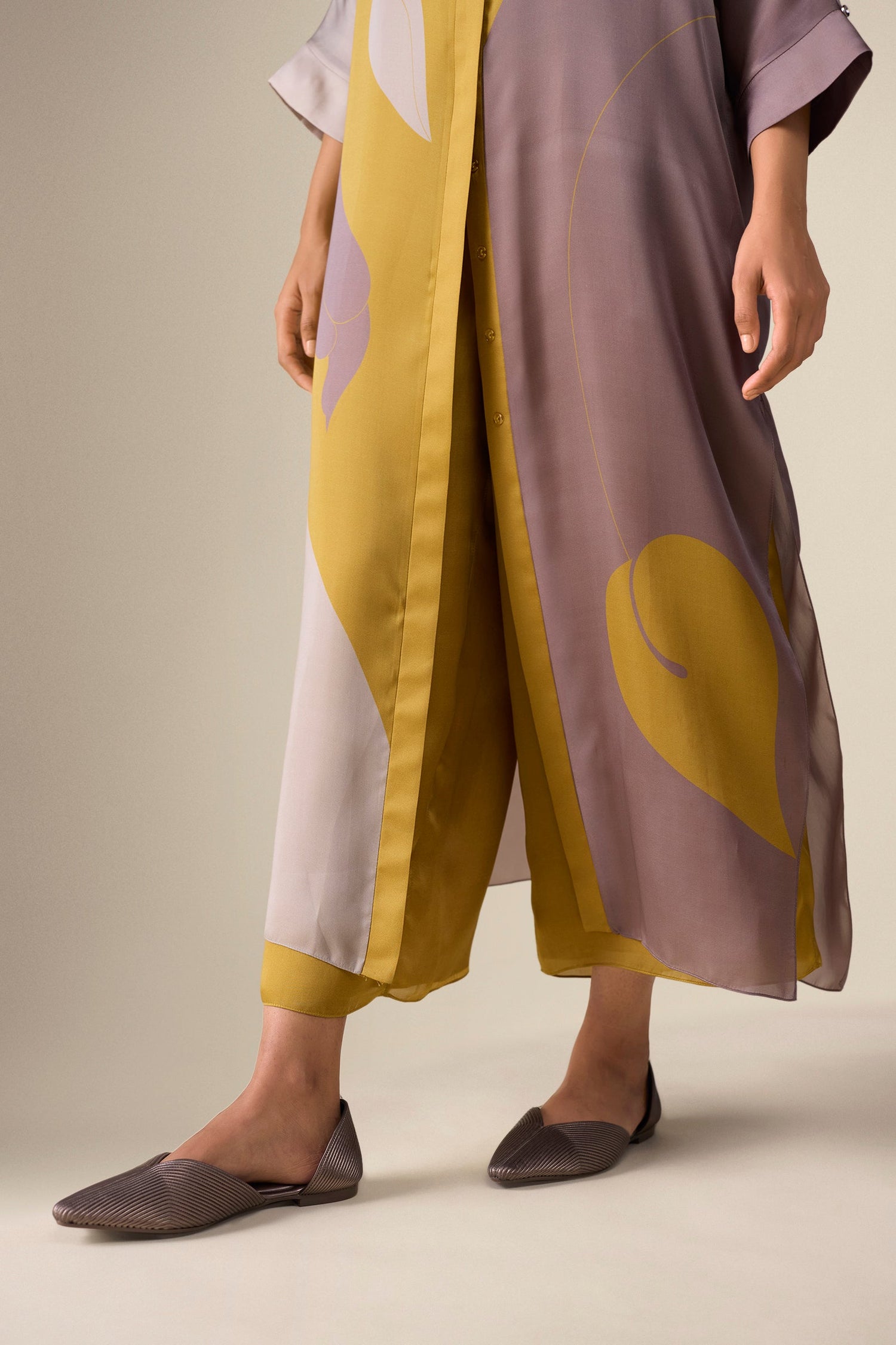 Organza Silfira Tunic Set – Yellow