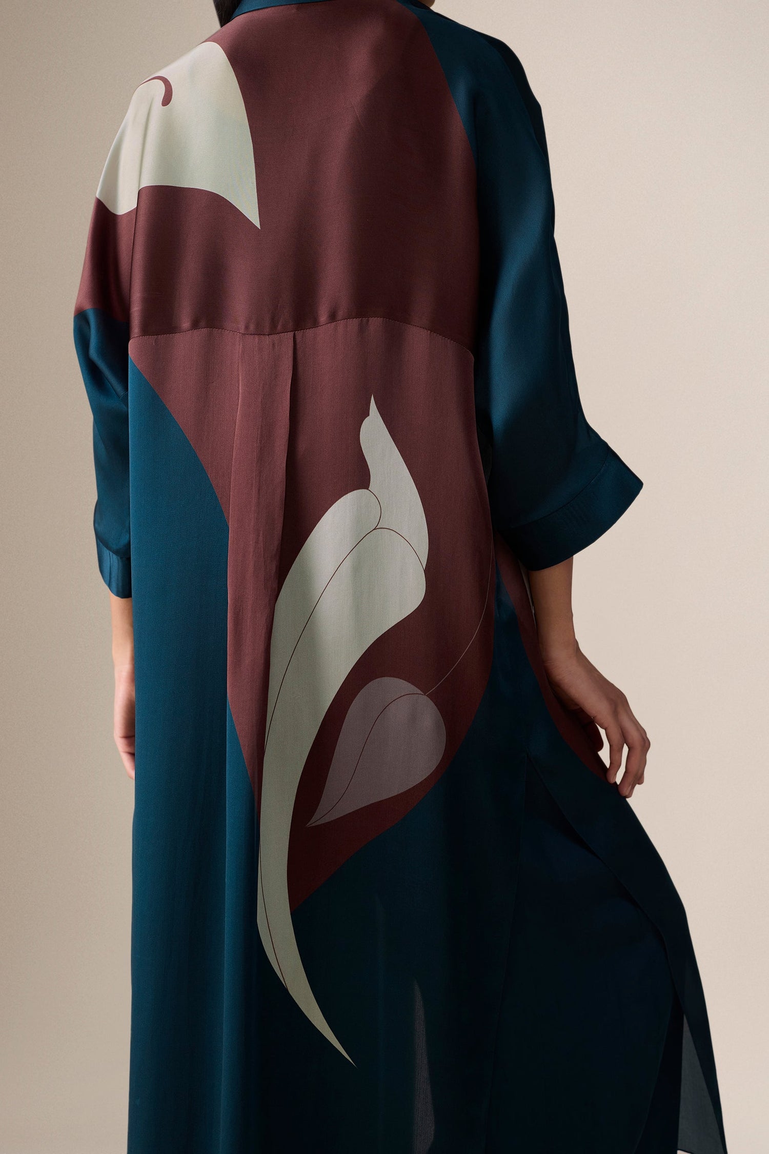  Organza Silfira Tunic Set – Blue