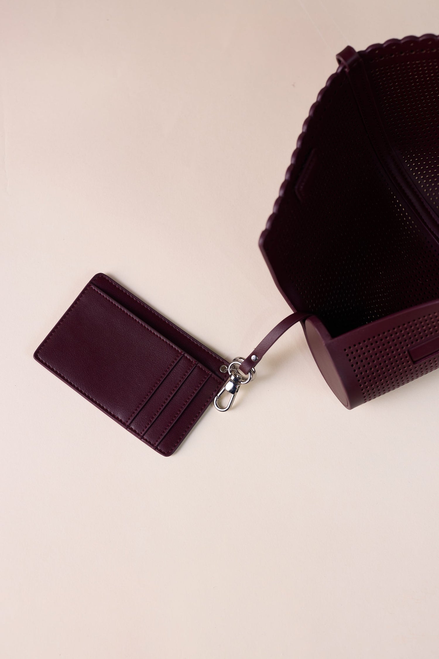   Faux Leather Nilah Bag – Red