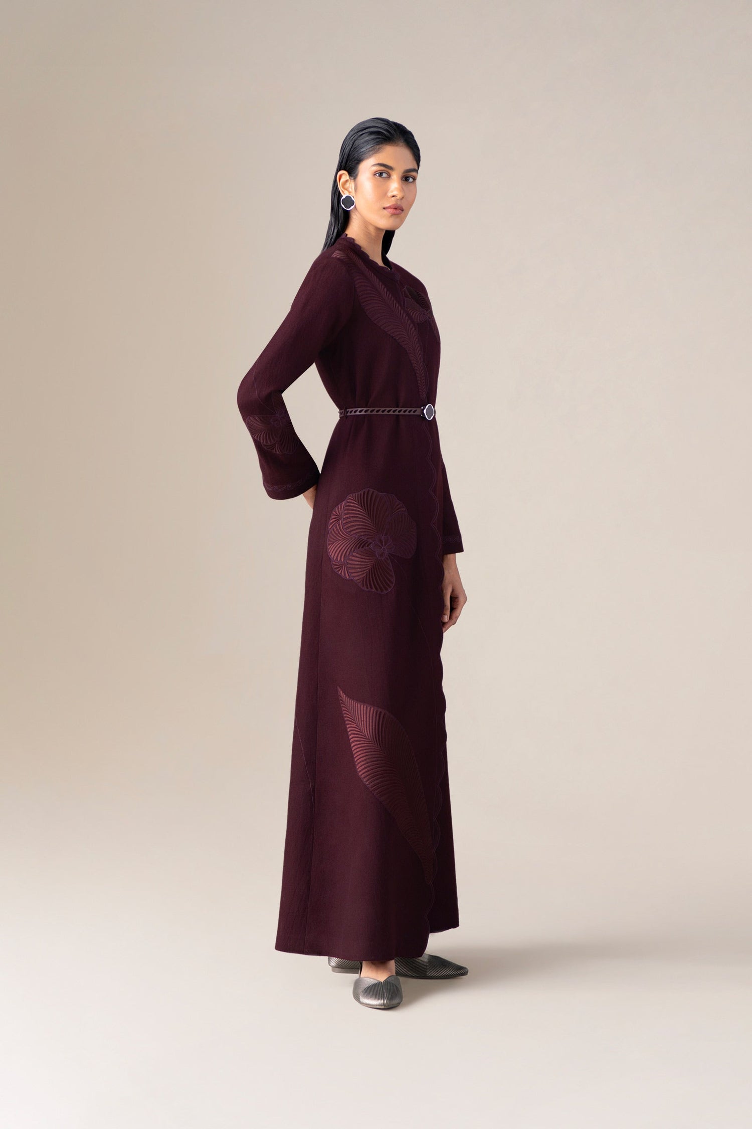  Wool Nahid Jacket Set – Red