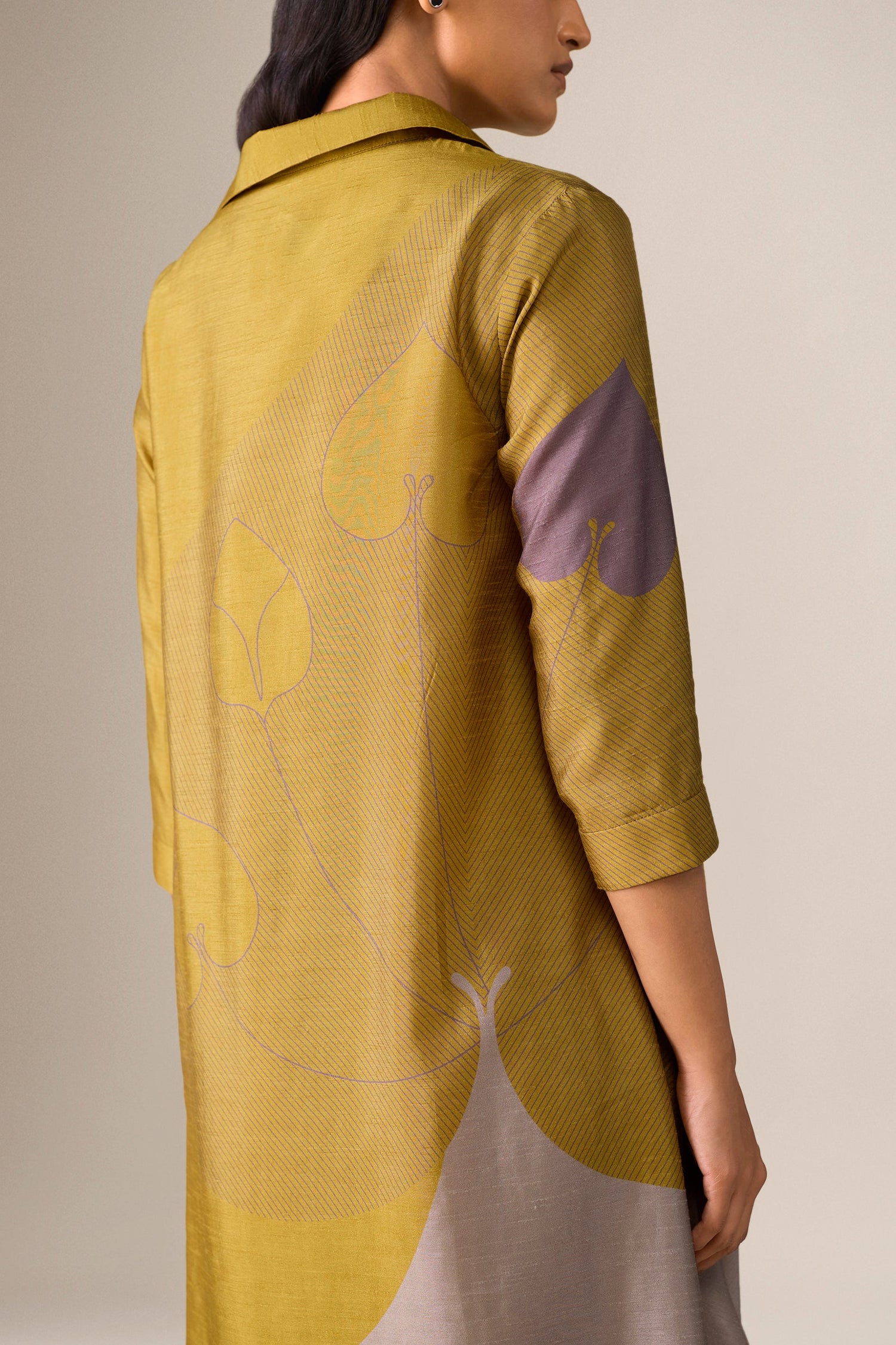  Silk Ohad Tunic Set – Yellow