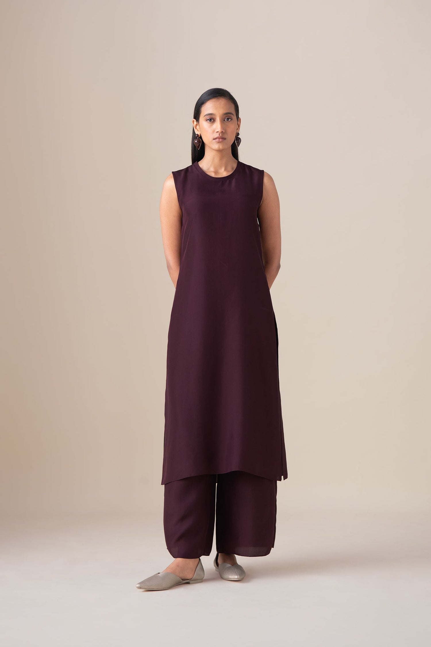  Habutai Mazira Jacket Set – Red