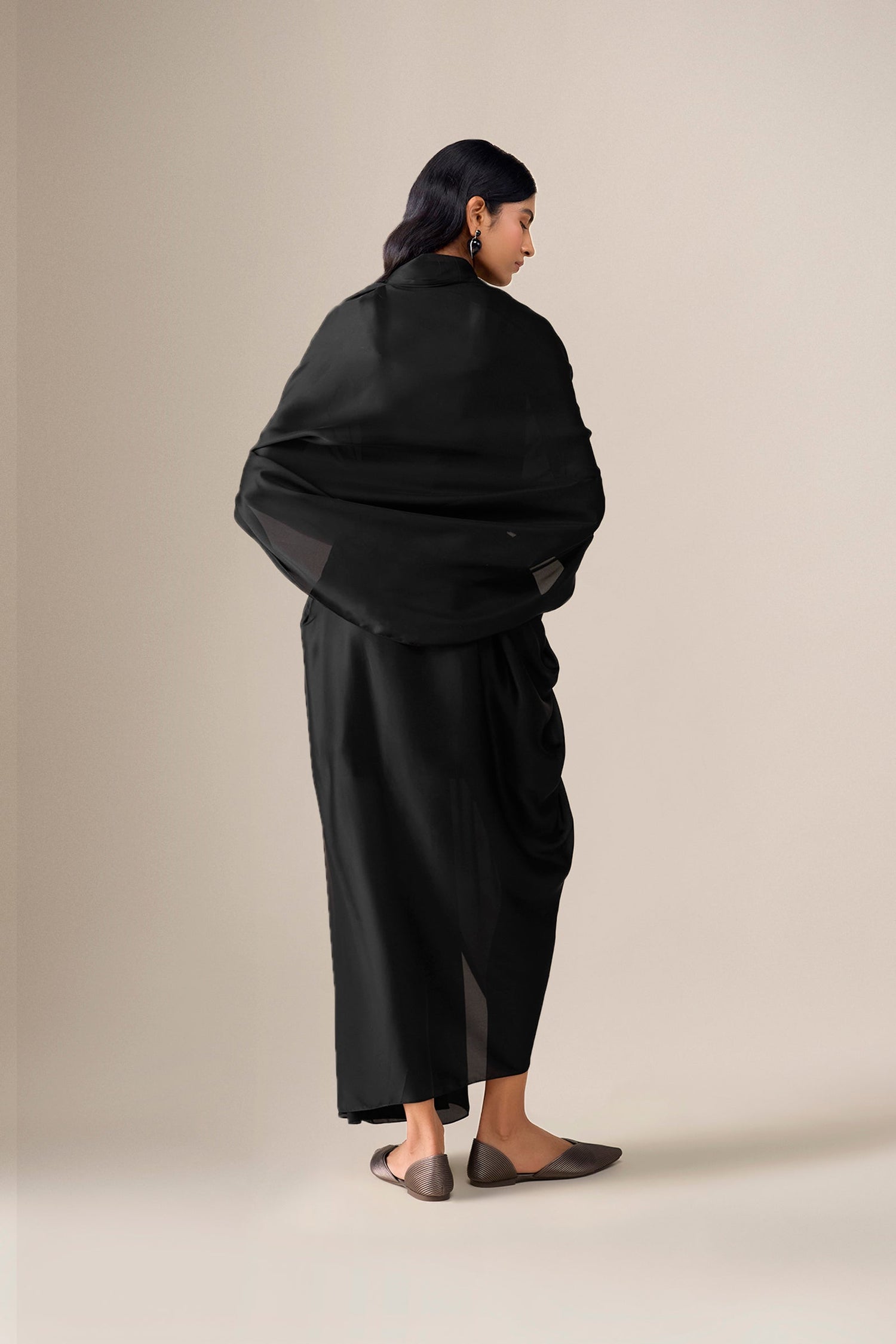  Organza Ekiya Saree – Black