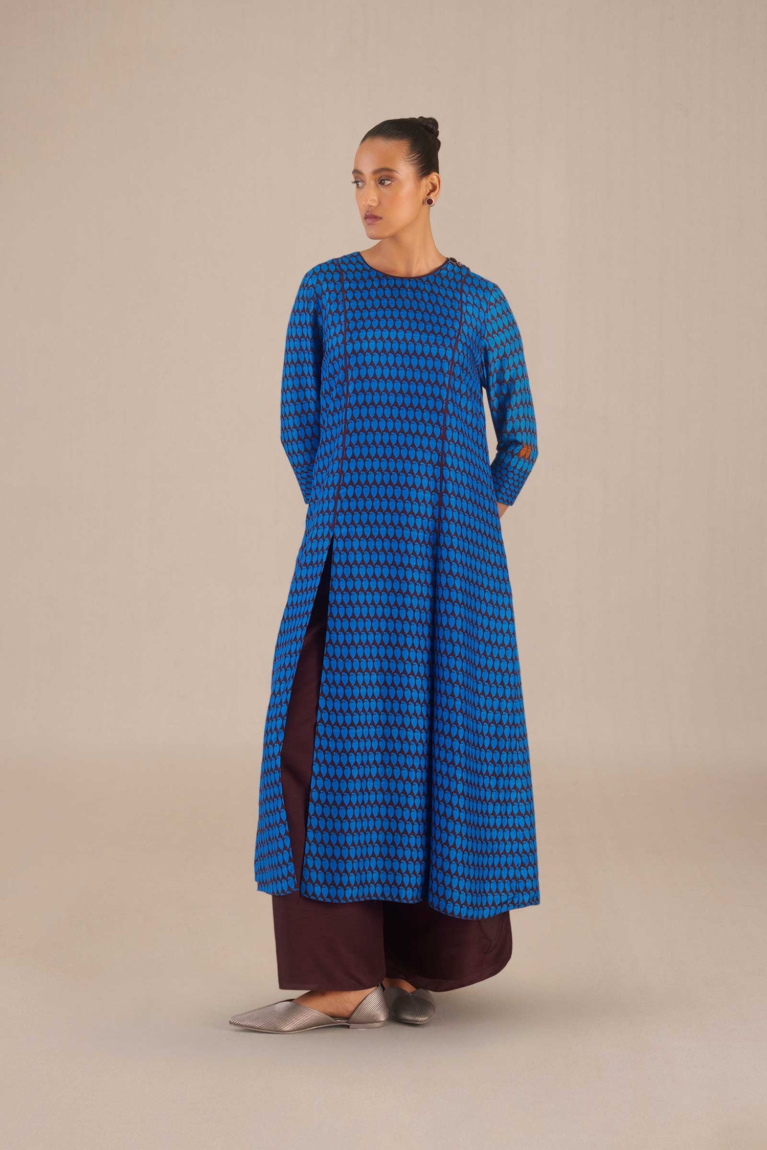 Rania Kurta Set - Cobalt