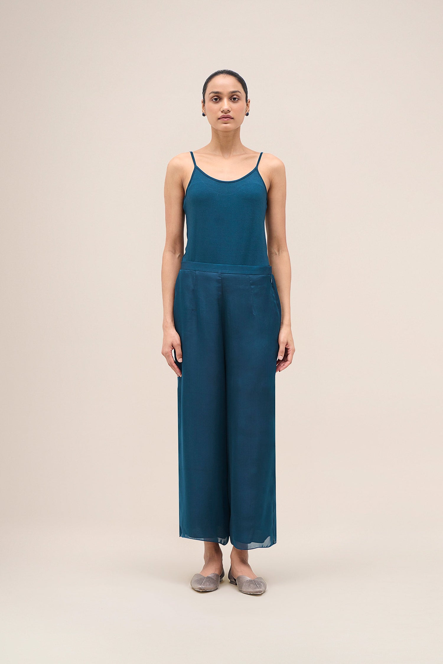  Organza Nila Tunic Set – Blue