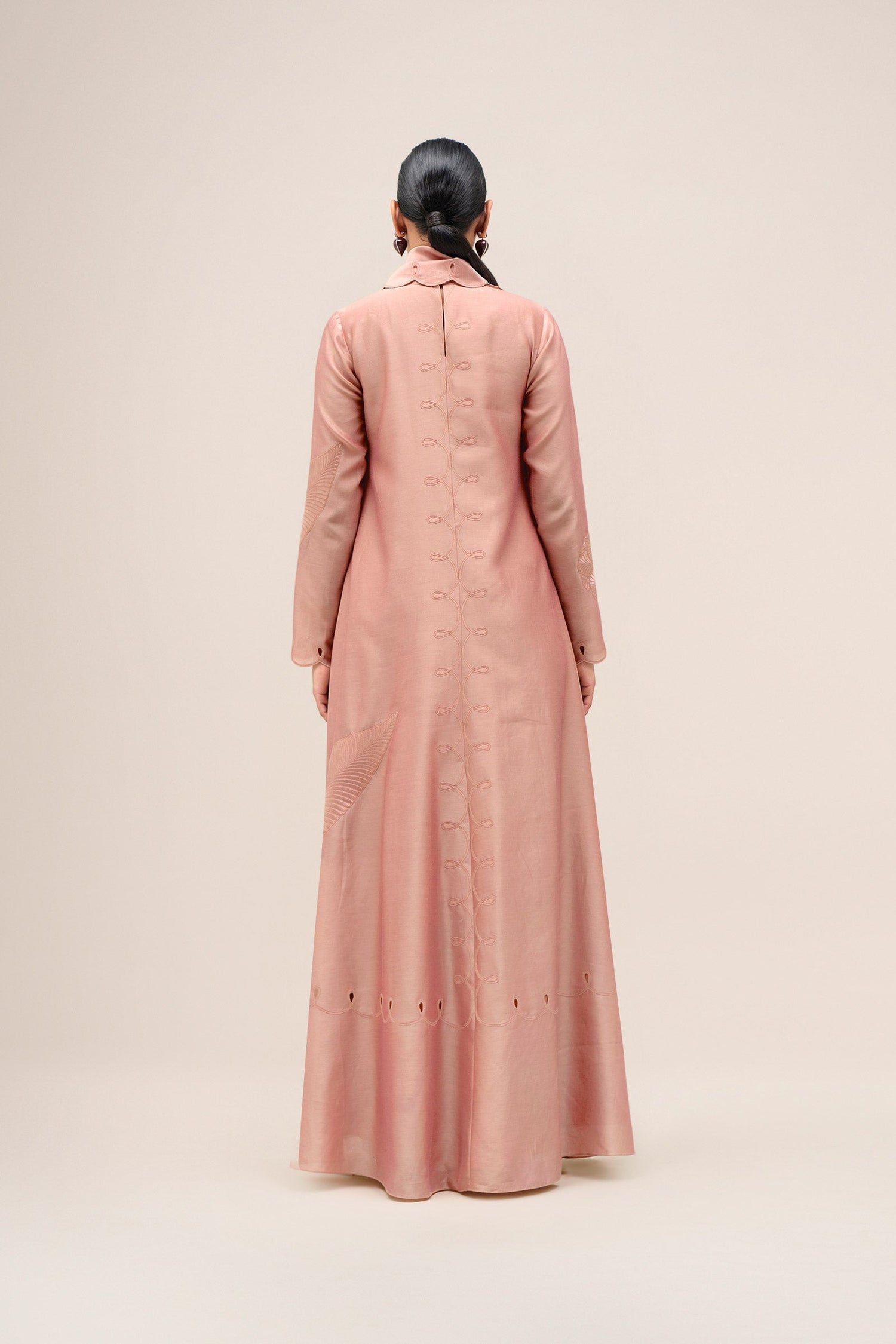  Chanderi Zainat Dress – Green