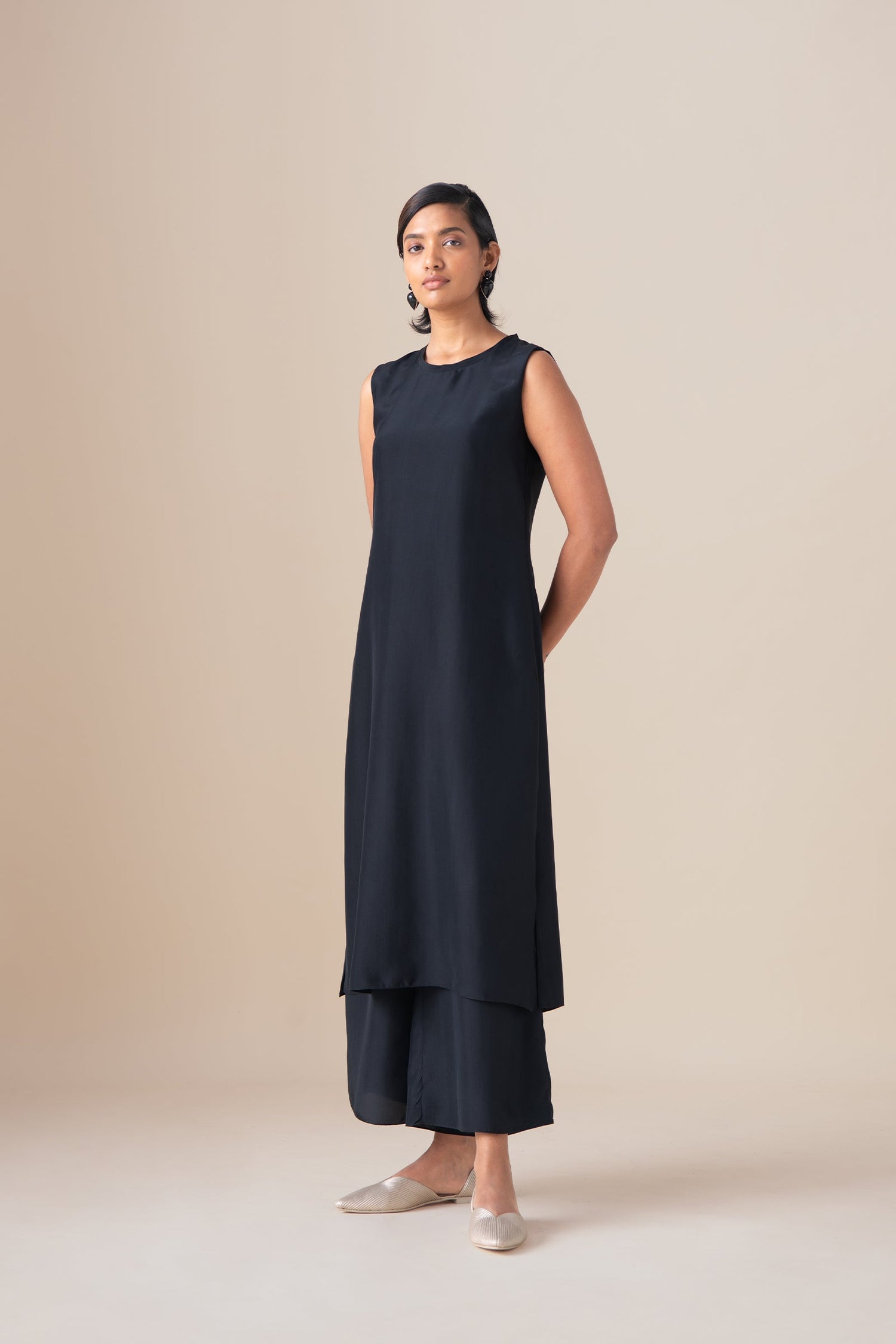  Habutai Mazira Jacket Set – Black