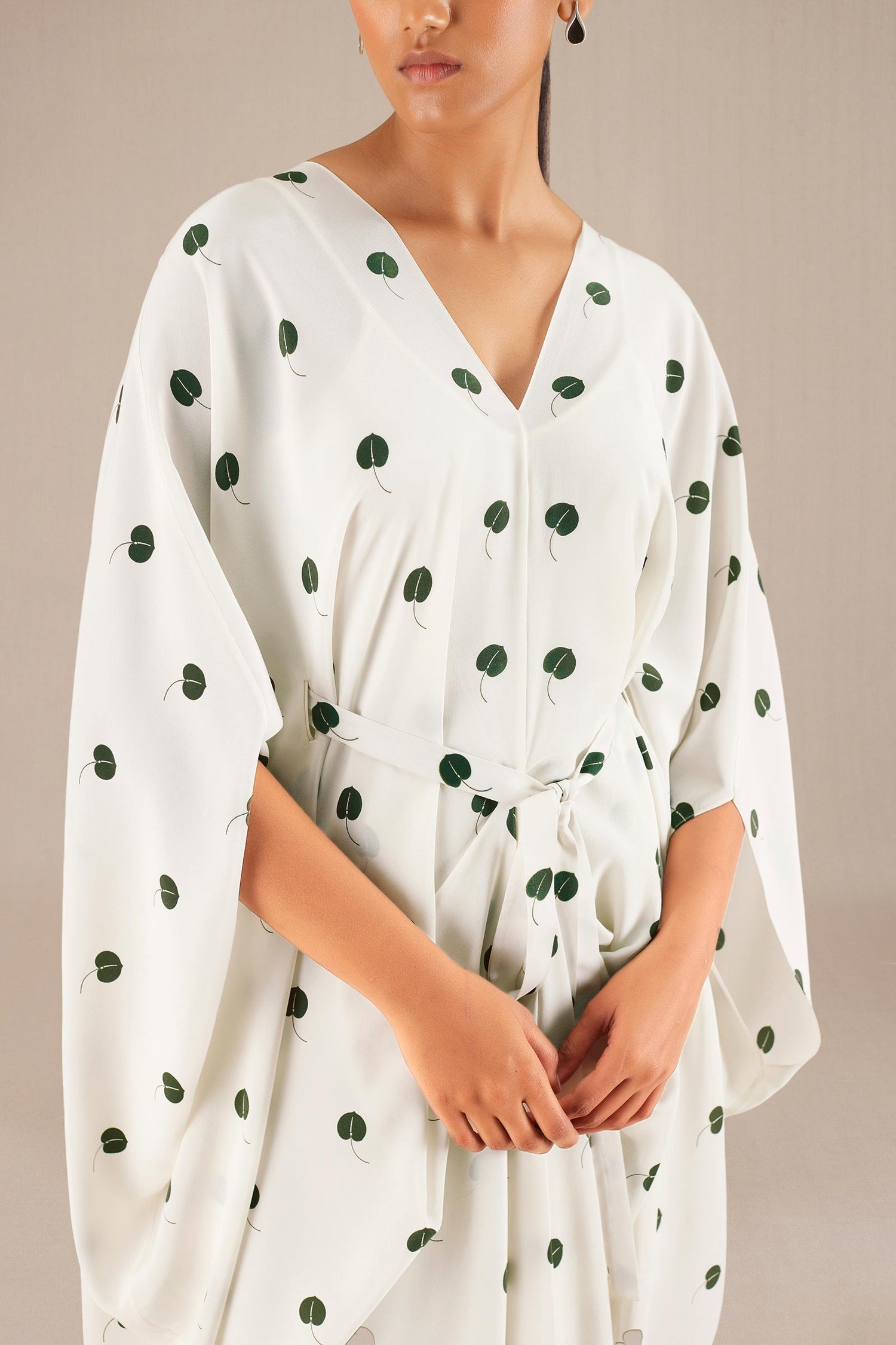 Aysha Kaftan Dress - Ivory