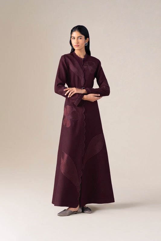 Wool Nahid Jacket Set – Red