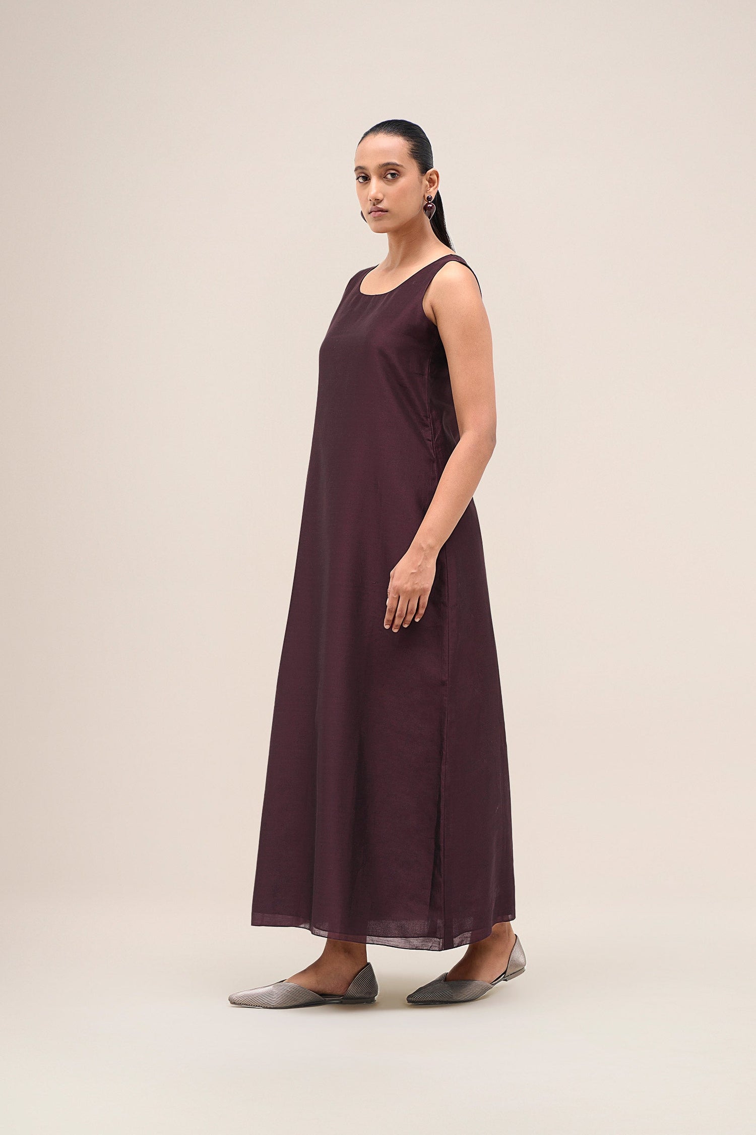  Chanderi Aziza Abaya Set – Red