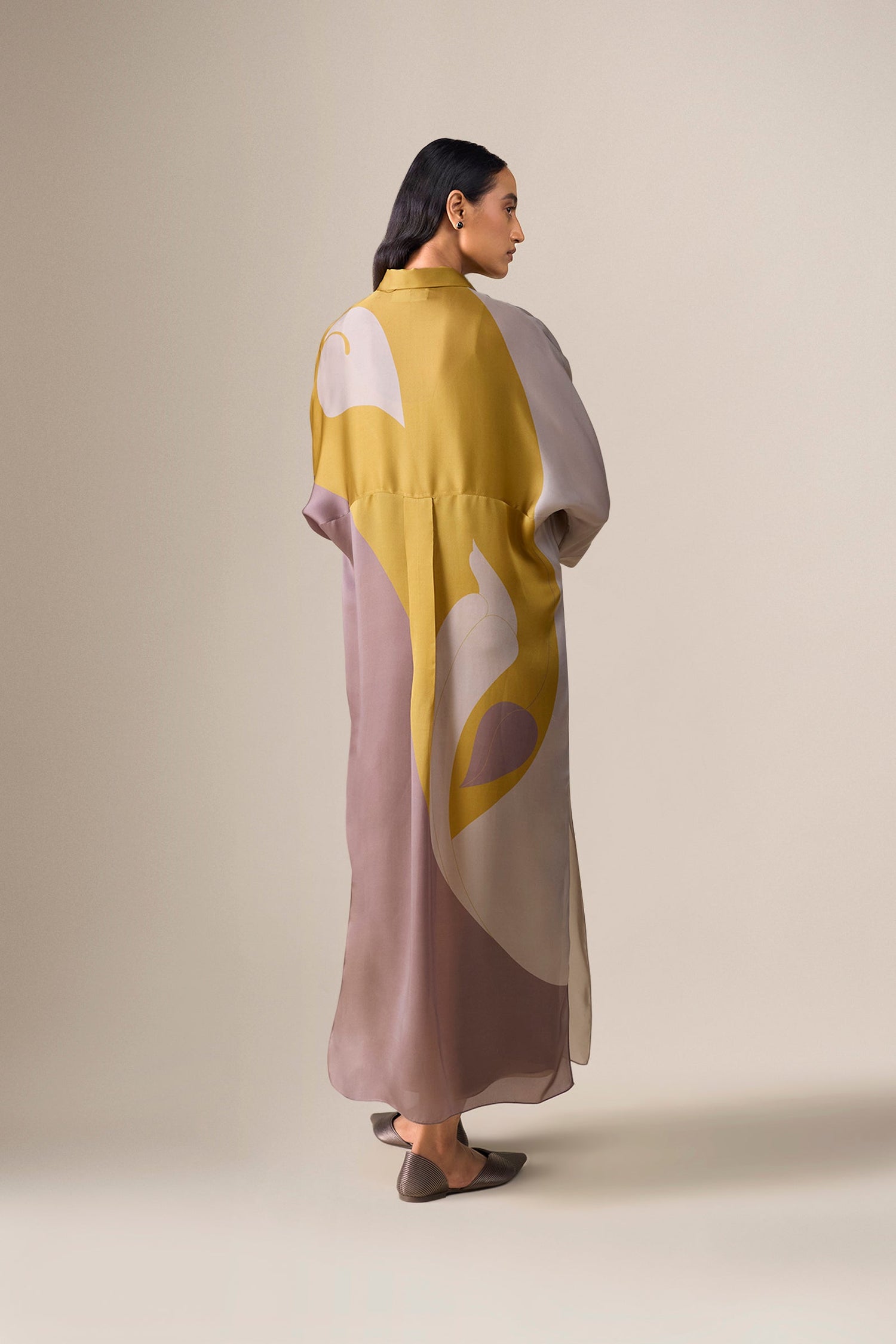  Organza Silfira Tunic Set – Yellow
