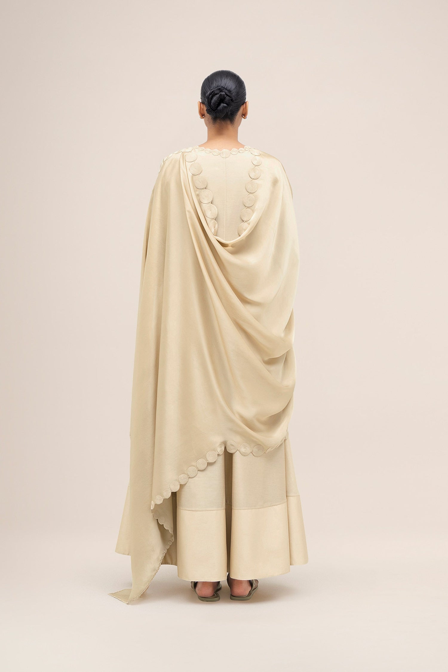  Chanderi Naghma Kurta Set – Beige