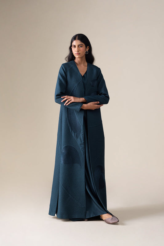 Silk Raziya Abaya Set – Black