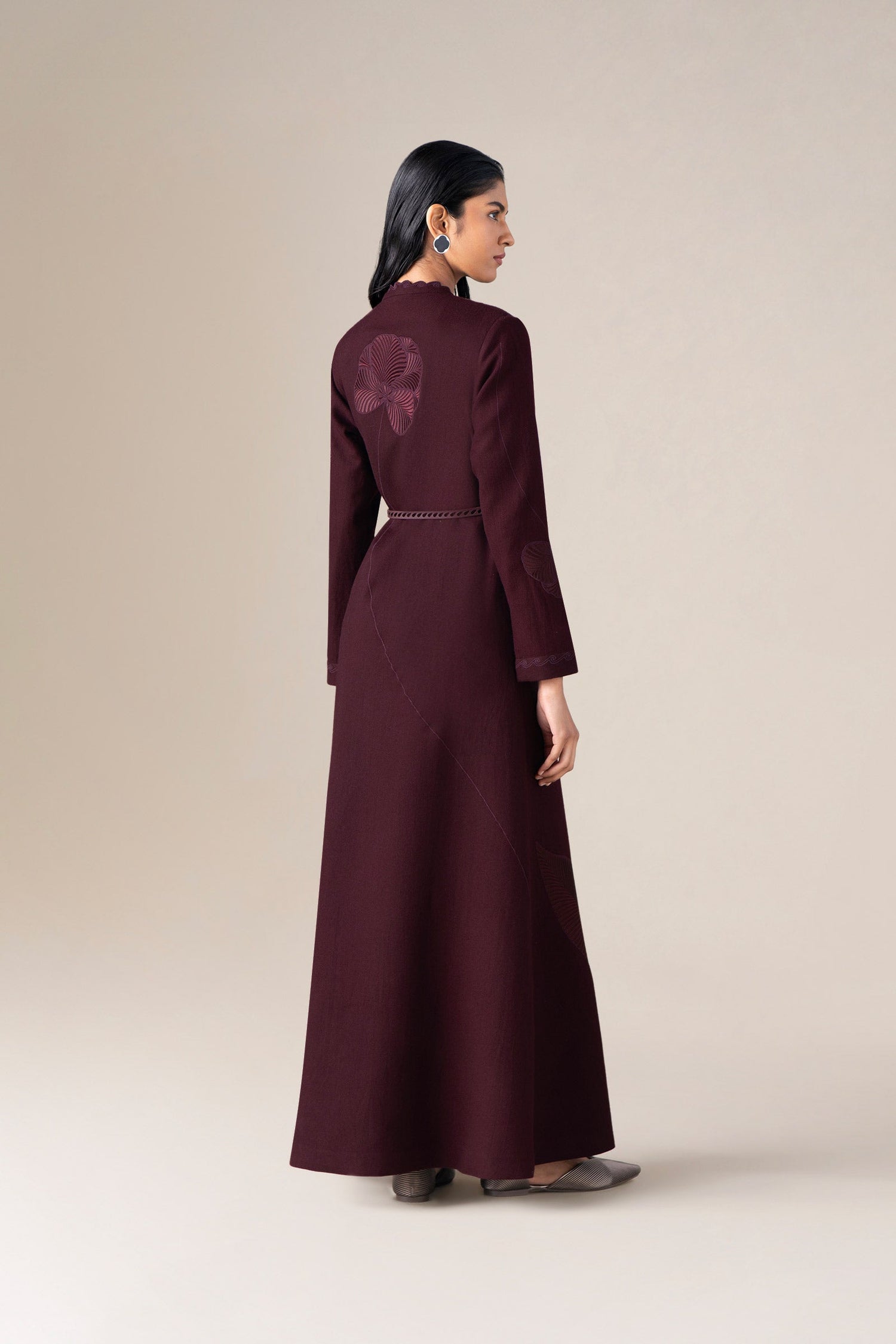  Wool Nahid Jacket Set – Red